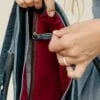 Bolsa de couro tiracolo grande