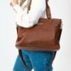 Bolsa grande de couro