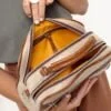 Bolsa de couro tiracolo média