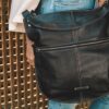 Bolsa de couro preto Daiane